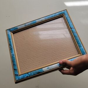 Blue and Gold Decorative Picture Frame